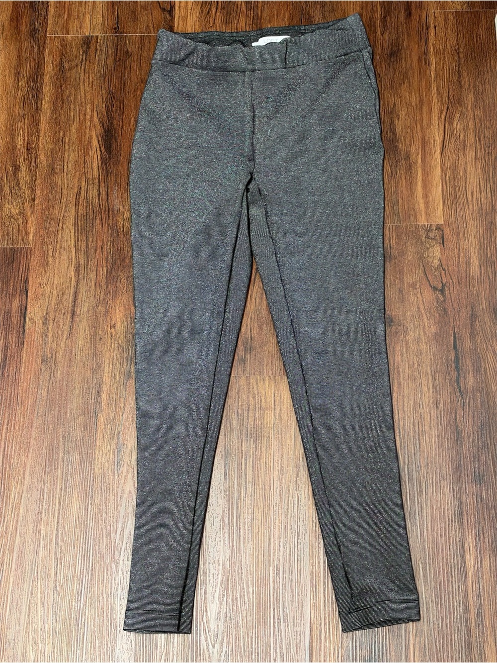 Women Dark Gray Knit Ponte Leggings XXS